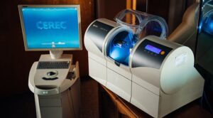 CEREC Same-Day Crown Milling Machine at Twin Oaks Dental Studio